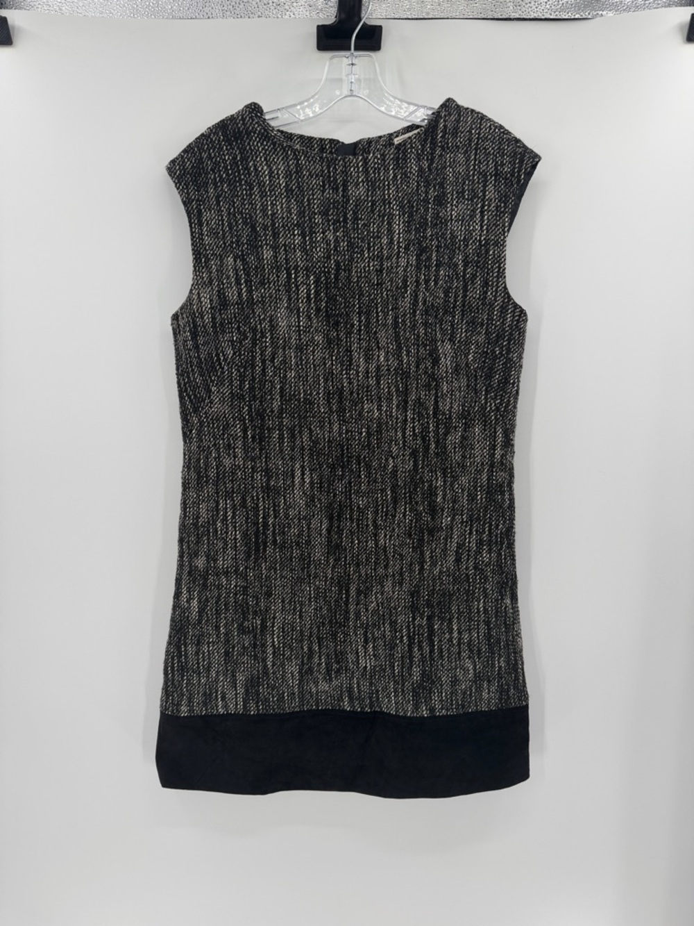 The Original Milly Women's Sheath Dress with Suede Trim - Black/White - 10